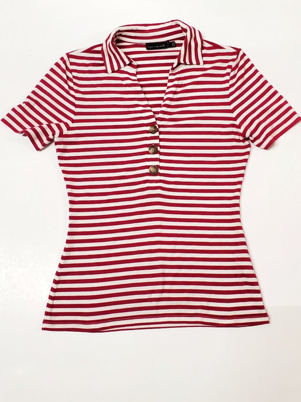 The Limited Red & White Stripes Top